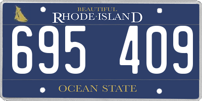 RI license plate 695409