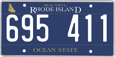 RI license plate 695411