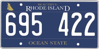RI license plate 695422