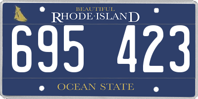 RI license plate 695423