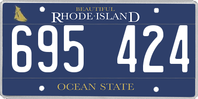 RI license plate 695424