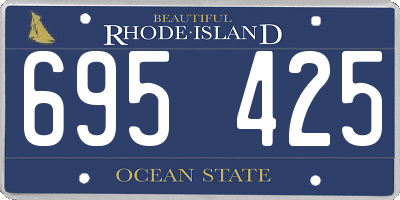 RI license plate 695425