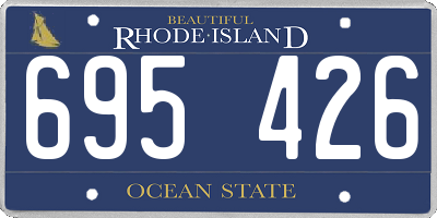 RI license plate 695426