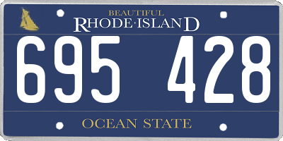 RI license plate 695428