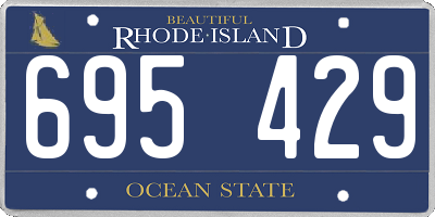 RI license plate 695429