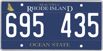 RI license plate 695435