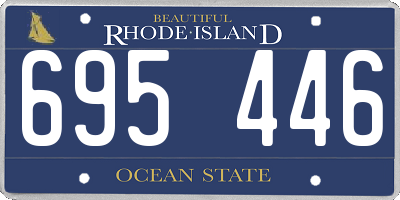 RI license plate 695446