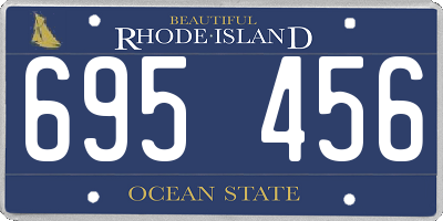 RI license plate 695456