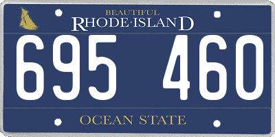 RI license plate 695460