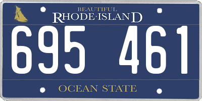 RI license plate 695461