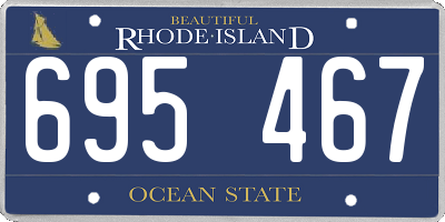 RI license plate 695467