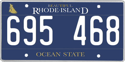 RI license plate 695468