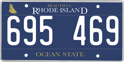 RI license plate 695469