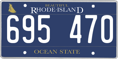 RI license plate 695470