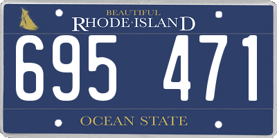 RI license plate 695471
