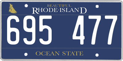 RI license plate 695477