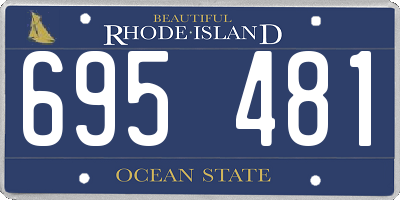 RI license plate 695481