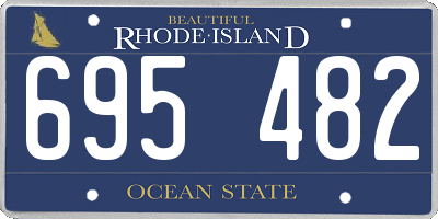 RI license plate 695482