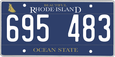 RI license plate 695483