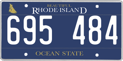 RI license plate 695484