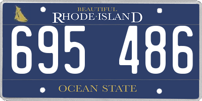 RI license plate 695486