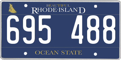 RI license plate 695488