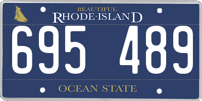 RI license plate 695489
