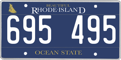RI license plate 695495