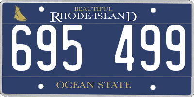 RI license plate 695499