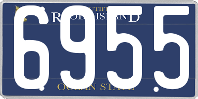 RI license plate 6955