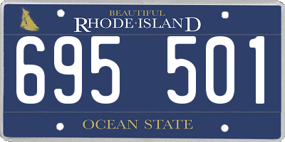 RI license plate 695501