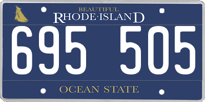 RI license plate 695505