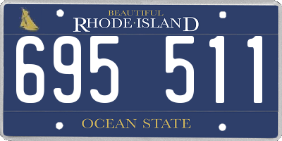 RI license plate 695511