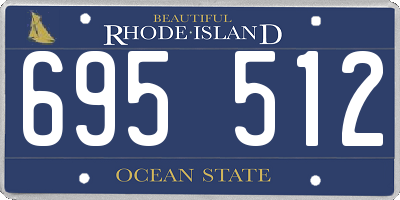 RI license plate 695512