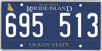 RI license plate 695513