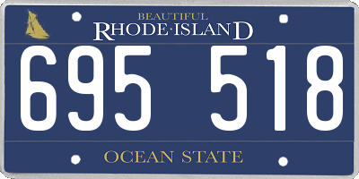 RI license plate 695518