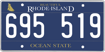 RI license plate 695519