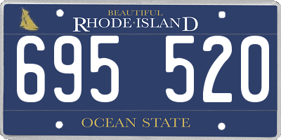 RI license plate 695520