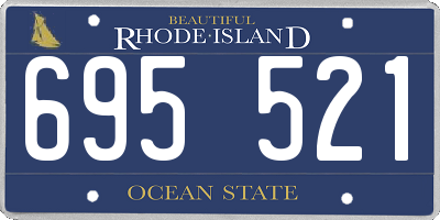 RI license plate 695521