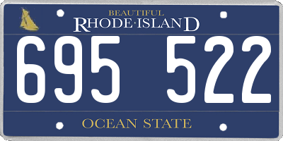 RI license plate 695522