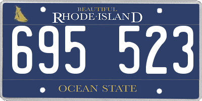 RI license plate 695523