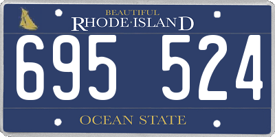 RI license plate 695524