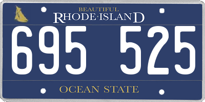RI license plate 695525