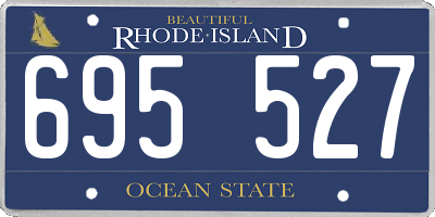 RI license plate 695527