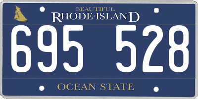 RI license plate 695528