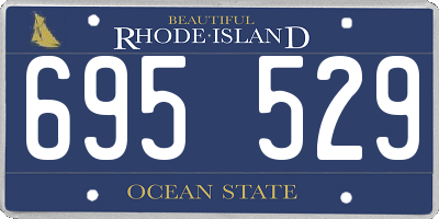 RI license plate 695529