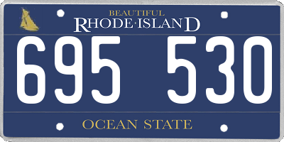 RI license plate 695530