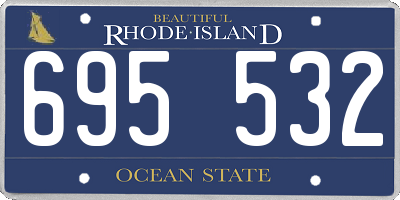RI license plate 695532