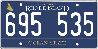 RI license plate 695535