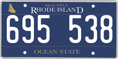RI license plate 695538
